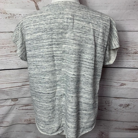 Marc New York Zip Shoulder Crop Tee Sweatshirt - Picture 4 of 6